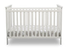 Delta Children Bianca White (130) Adley 3-in-1 Crib (W102130) Front Silo b2b 9-Adley 3-in-1 Convertible Crib