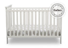 Delta Children Bianca White 130 Adley 3-in-1 Crib (W102130) Front Silo b2b 10-Adley 3-in-1 Convertible Crib