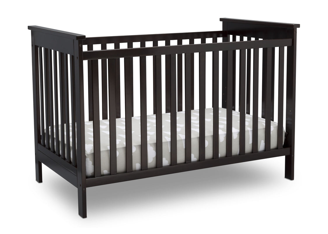 Delta Children Dark Chocolate (207) Adley 3-in-1 Crib (W102130) Right Silo c3c