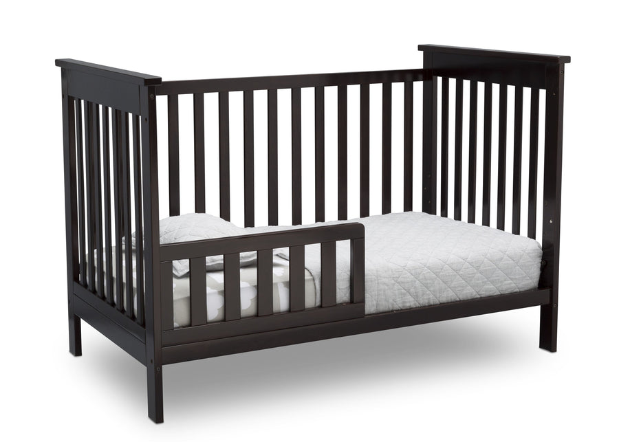 Delta Children Dark Chocolate (207) Adley 3-in-1 Crib (W102130) Toddler Bed c4c 18-Adley 3-in-1 Convertible Crib