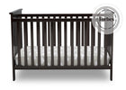 Delta Children Dark Chocolate 207 Adley 3-in-1 Crib (W102130) Front Silo c2c 16-Adley 3-in-1 Convertible Crib