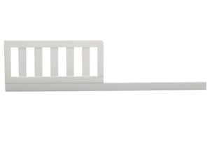 Delta Children Bianca White (130) Daybed/Toddler Guardrail Kit (W102725), Toddler Bed Front View, b1b 2