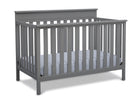 Delta Children Grey (026) Kingswood 4-in-1 Convertible Baby Crib Right Crib Silo View 2-Kingswood 4-in-1 Convertible Baby Crib