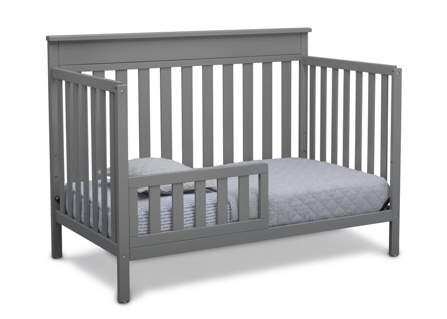 Delta Children Grey (026) Kingswood 4-in-1 Convertible Baby Crib Toddler Bed Silo View 3-Kingswood 4-in-1 Convertible Baby Crib