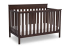 Delta Children Walnut Espresso (1324) Kingswood 4-in-1 Convertible Baby Crib Right Crib Silo View 16-Kingswood 4-in-1 Convertible Baby Crib