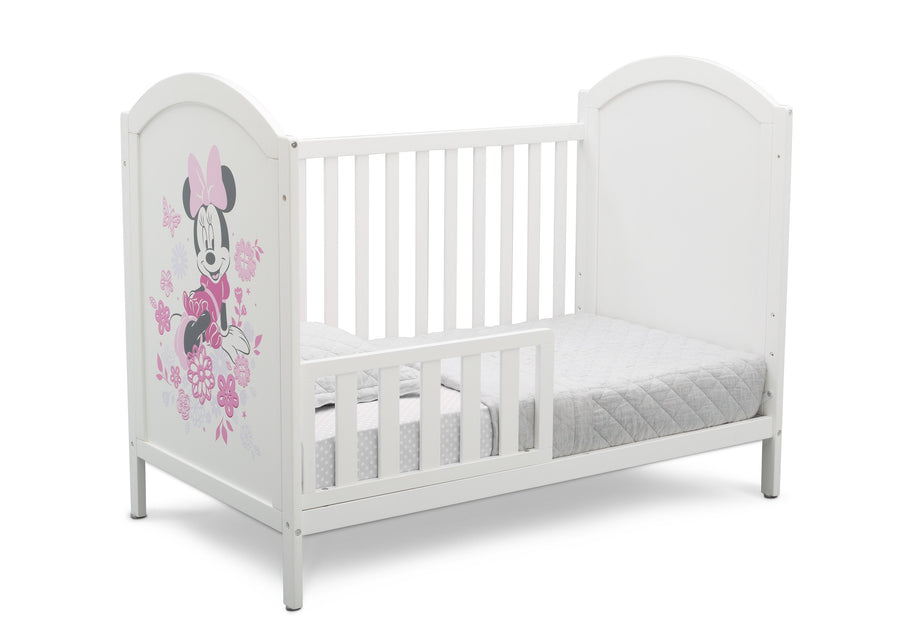 Disney Bianca White with Minnie Mouse (1302) Minnie Mouse 4-in-1 Convertible Crib by Delta Children, Toddler Bed Silo View 4-Minnie Mouse 4-in-1 Convertible Crib