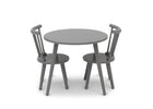 Grey (026) 4-Homestead Table and Chair Set (2 Chairs Included)