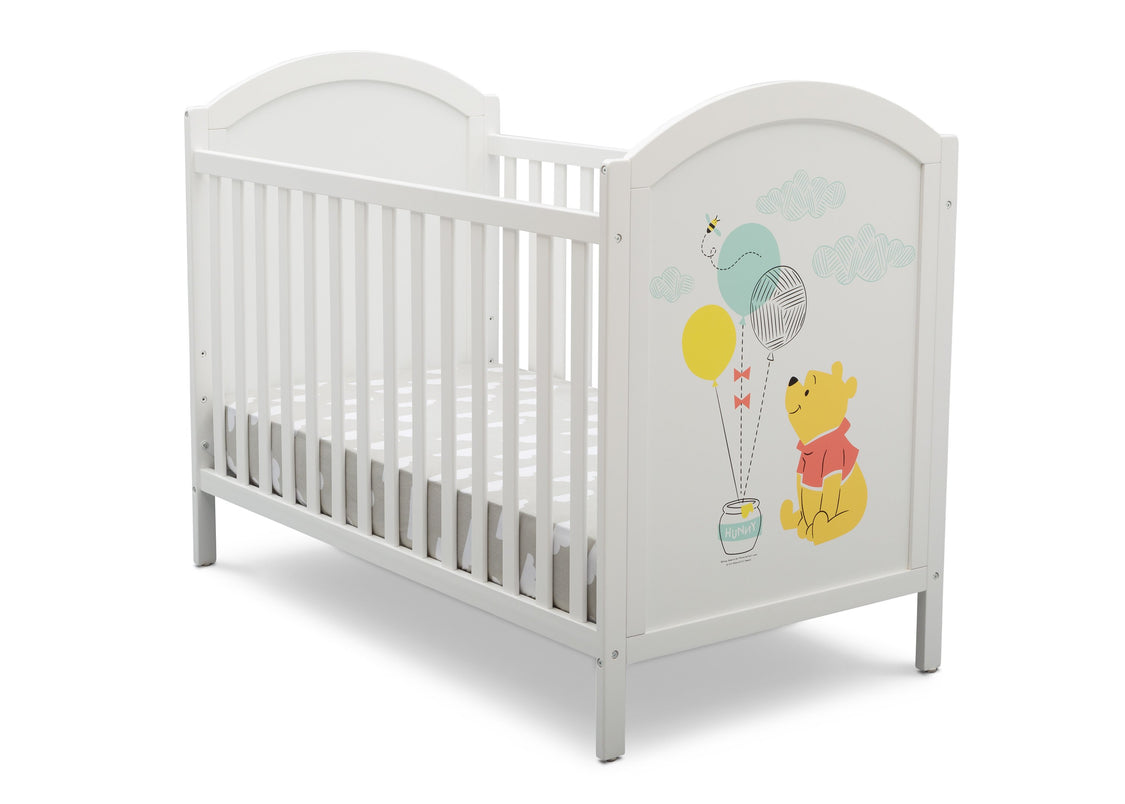 Delta Children Bianca White with Pooh (1301) 4-in-1 Convertible Crib