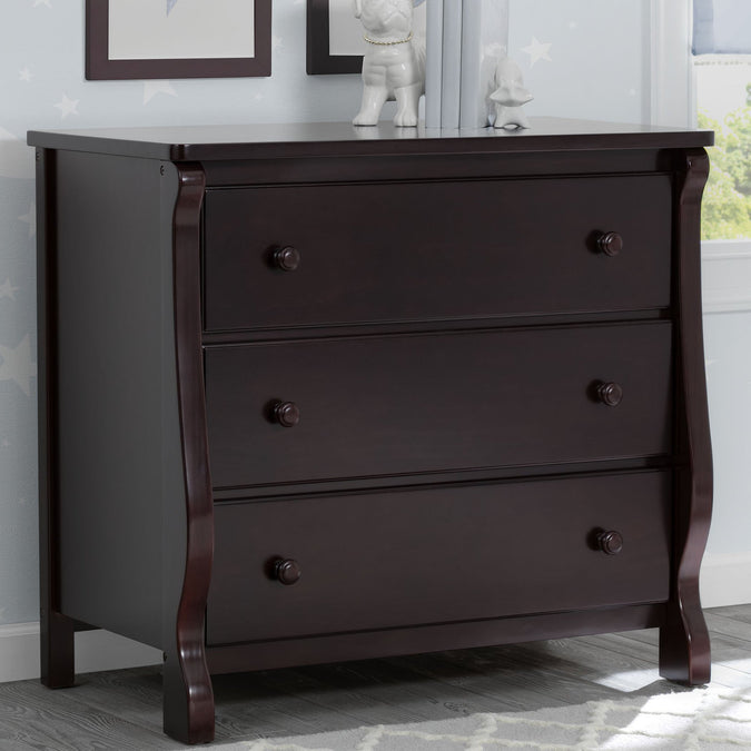 Dark Chocolate (207) 20-Universal 3 Drawer Dresser