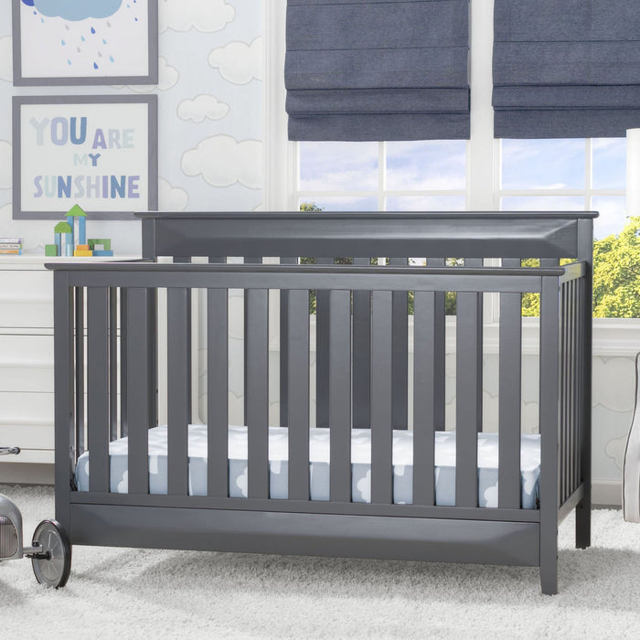 Delta Children Charcoal Grey (029) Cameron 4-in-1 Convertible Baby Crib 0-Cameron 4-in-1 Convertible Baby Crib
