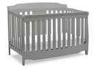 Delta Children Grey (026) Westminster 6-in-1 Convertible Crib, Right Crib Silo View 2-Westminster 6-in-1 Convertible Crib