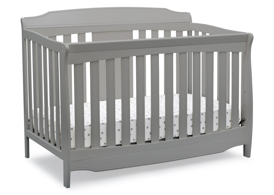 Delta Children Grey (026) Westminster 6-in-1 Convertible Crib, Right Crib Silo View 2-Westminster 6-in-1 Convertible Crib