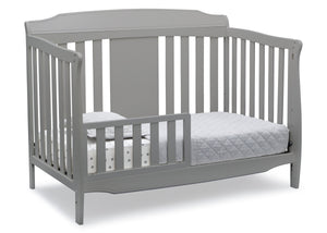 Delta Children Grey (026) Westminster 6-in-1 Convertible Crib, Right Toddler Bed Silo View 5