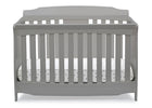 DCB: Delta Children Grey (026) Westminster 6-in-1 Convertible Crib, Front Crib Silo View 6-Westminster 6-in-1 Convertible Crib