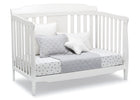 Delta Children Bianca White (130) Westminster 6-in-1 Convertible Crib, Right Day Bed Silo View 10-Westminster 6-in-1 Convertible Crib