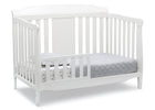 Delta Children Bianca White (130) Westminster 6-in-1 Convertible Crib, Right Toddler Bed Silo View 9-Westminster 6-in-1 Convertible Crib