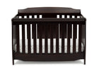 Delta Children Dark Chocolate (207) Westminster 6-in-1 Convertible Crib, Front Crib Silo View 18-Westminster 6-in-1 Convertible Crib