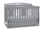 Delta Children Grey (026) Colton 6-in-1 Convertible Crib, Right Crib Silo View 2-Colton 6-in-1 Convertible Crib