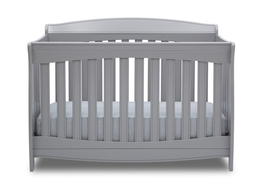 Delta Children Grey (026) Colton 6-in-1 Convertible Crib, Front Silo View 8-Colton 6-in-1 Convertible Crib