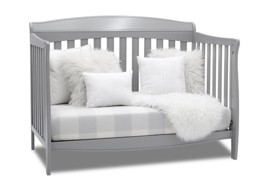 Delta Children Grey (026) Colton 6-in-1 Convertible Crib, Right Sofa Silo View 5-Colton 6-in-1 Convertible Crib