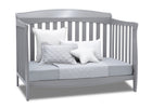 Delta Children Grey (026) Colton 6-in-1 Convertible Crib, Right Day Bed Silo View 4-Colton 6-in-1 Convertible Crib