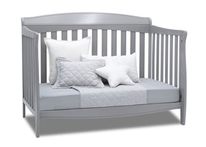 Delta Children Grey (026) Colton 6-in-1 Convertible Crib, Right Day Bed Silo View 6