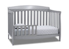 Delta Children Grey (026) Colton 6-in-1 Convertible Crib, Right Toddler Bed Silo View 3-Colton 6-in-1 Convertible Crib