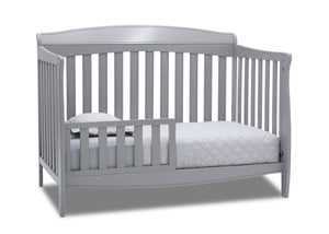 Delta Children Grey (026) Colton 6-in-1 Convertible Crib, Right Toddler Bed Silo View 5