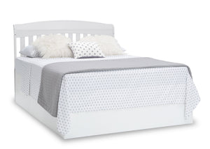 Delta Children Bianca White (130) Colton 6-in-1 Convertible Crib, Right Full Bed with Headboard Silo View 17