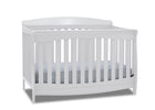 Delta Children Bianca White (130) Colton 6-in-1 Convertible Crib, Right Crib Silo View 10-Colton 6-in-1 Convertible Crib