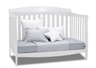 Delta Children Bianca White (130) Colton 6-in-1 Convertible Crib, Right Day Bed Silo View 12-Colton 6-in-1 Convertible Crib