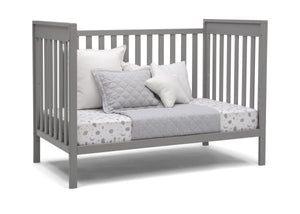 Delta Children Grey (026) Mercer 6-in-1 Convertible Crib, Right Day Bed Silo View 15