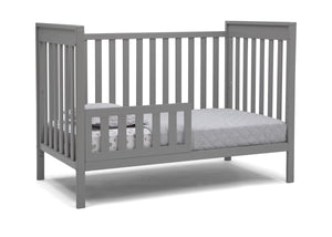 Delta Children Grey (026) Mercer 6-in-1 Convertible Crib, Right Toddler Bed Silo View 14
