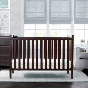 Delta Children Dark Chocolate (207) Mercer 6-in-1 Convertible Crib 1