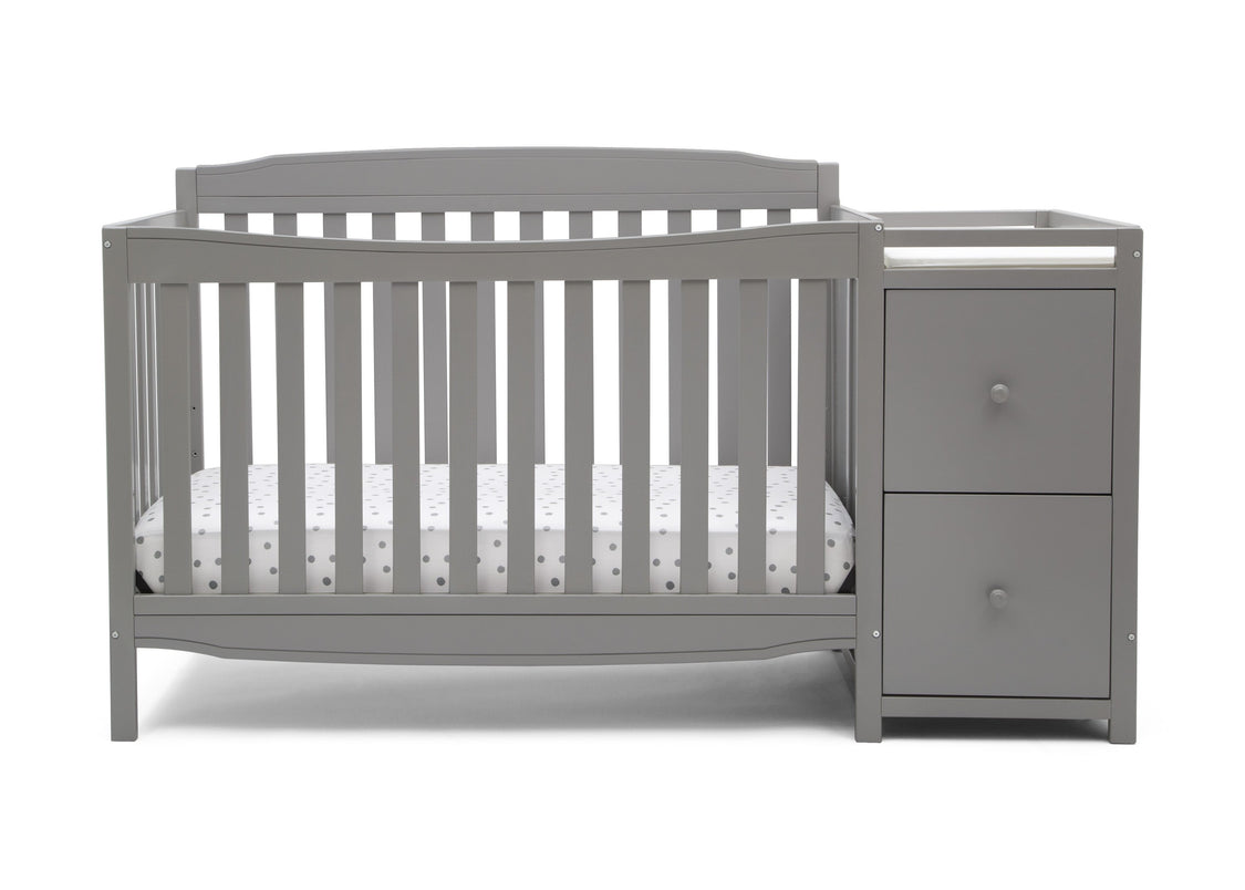 Mason Convertible 6-in-1 Crib and Changer Grey (026)