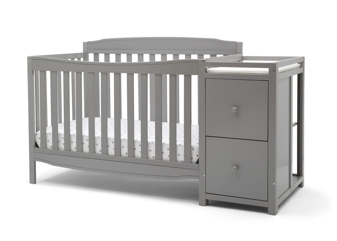 Mason Convertible 6-in-1 Crib and Changer Grey (026)