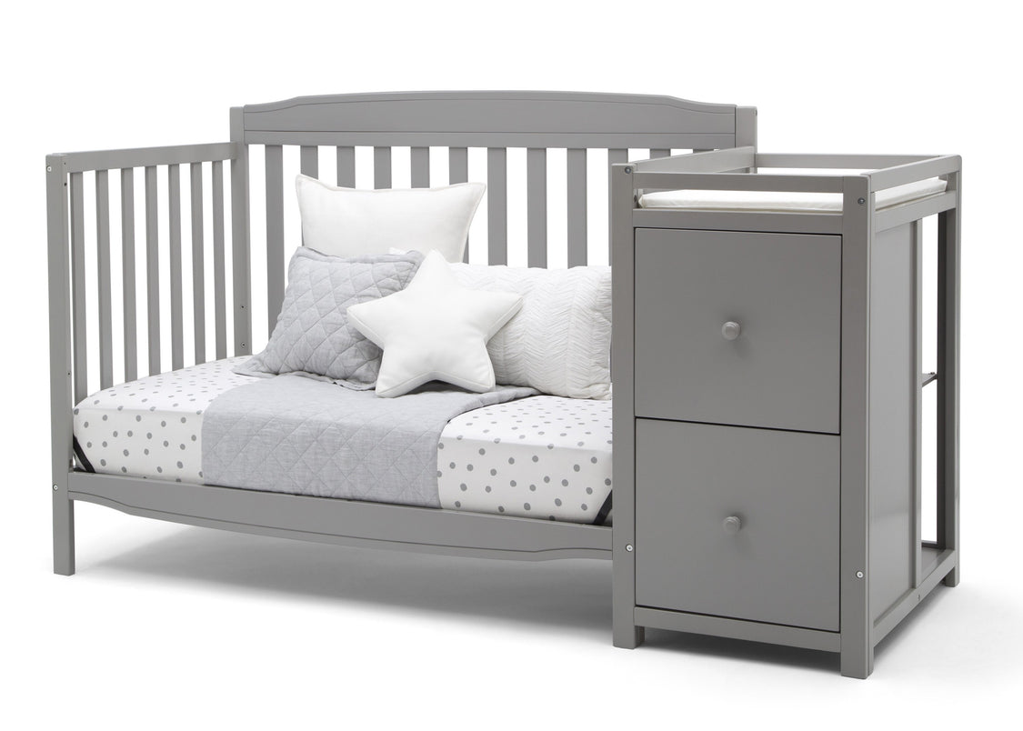 Mason Convertible 6-in-1 Crib and Changer Grey (026)