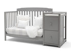 Mason Convertible 6-in-1 Crib and Changer Grey (026) 5-Mason Convertible 6-in-1 Crib and Changer