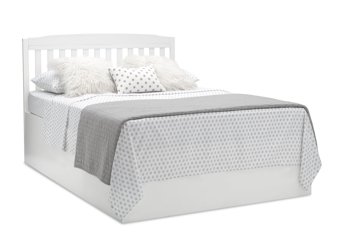 Mason Convertible 6-in-1 Crib and Changer Bianca White (130)
