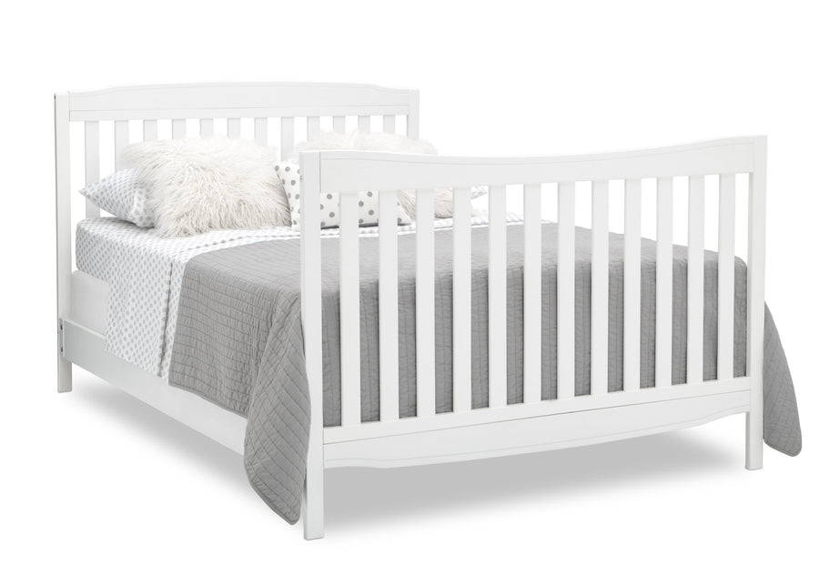 Bianca White (130) 17-Mason Convertible 6-in-1 Crib and Changer
