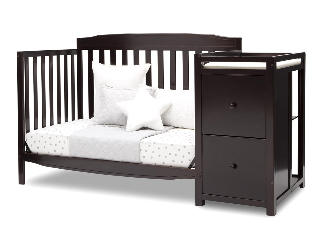 Mason Convertible 6-in-1 Crib and Changer Dark Chocolate (207)