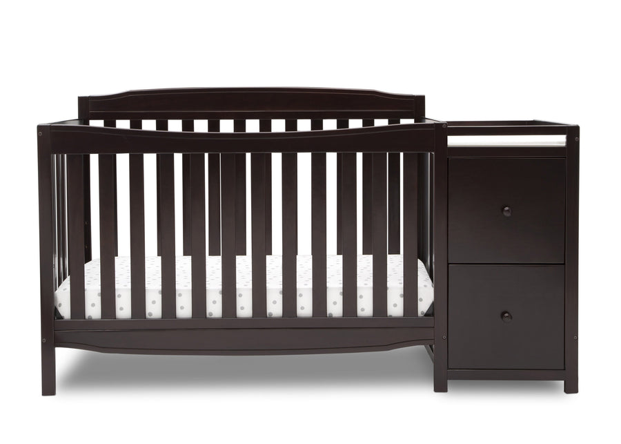 Dark Chocolate (207) 28-Mason Convertible 6-in-1 Crib and Changer