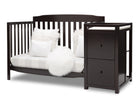 Dark Chocolate (207) 25-Mason Convertible 6-in-1 Crib and Changer
