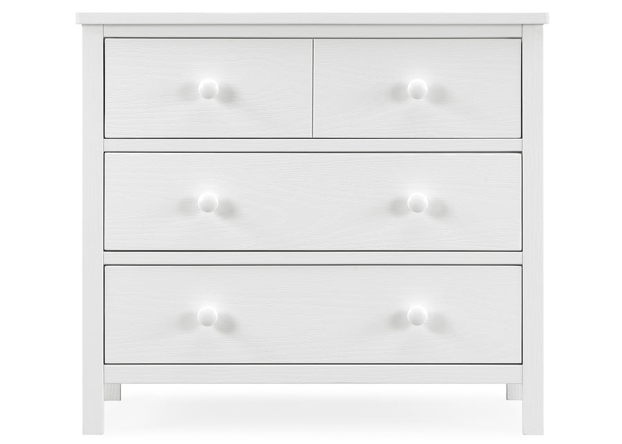 Textured White (1349) 20-Sweet Beginnings 3 Drawer Dresser