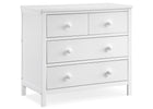 Textured White (1349) 19-Sweet Beginnings 3 Drawer Dresser