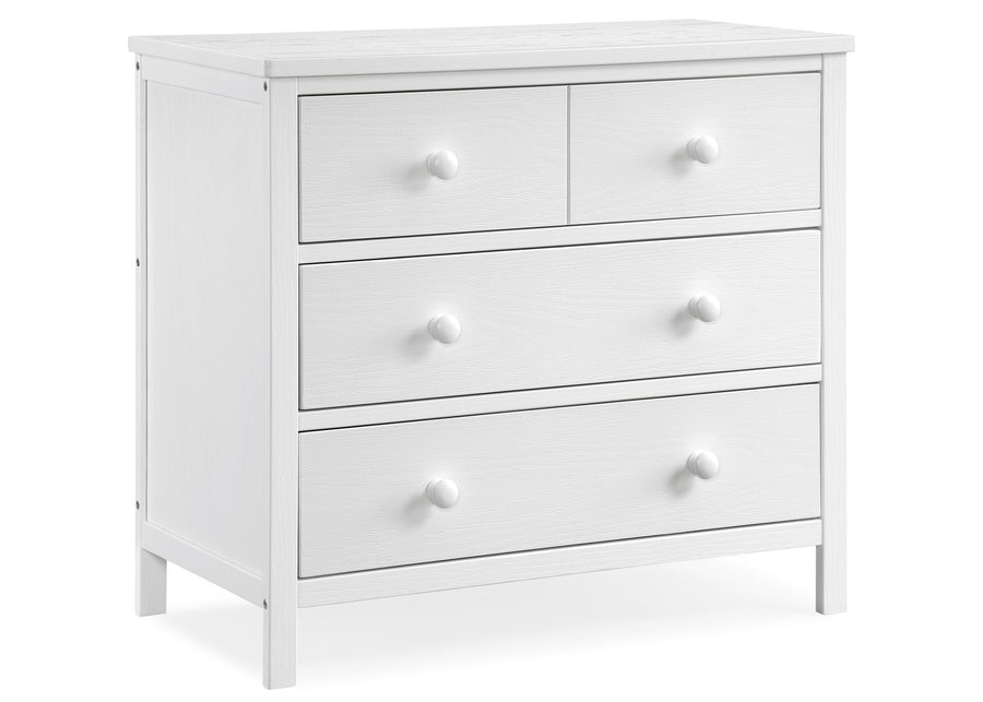 Textured White (1349) 19-Sweet Beginnings 3 Drawer Dresser