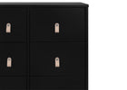 Ebony with Natural (1482) 15-babyGap Legacy 6 Drawer Dresser with Leather Pulls