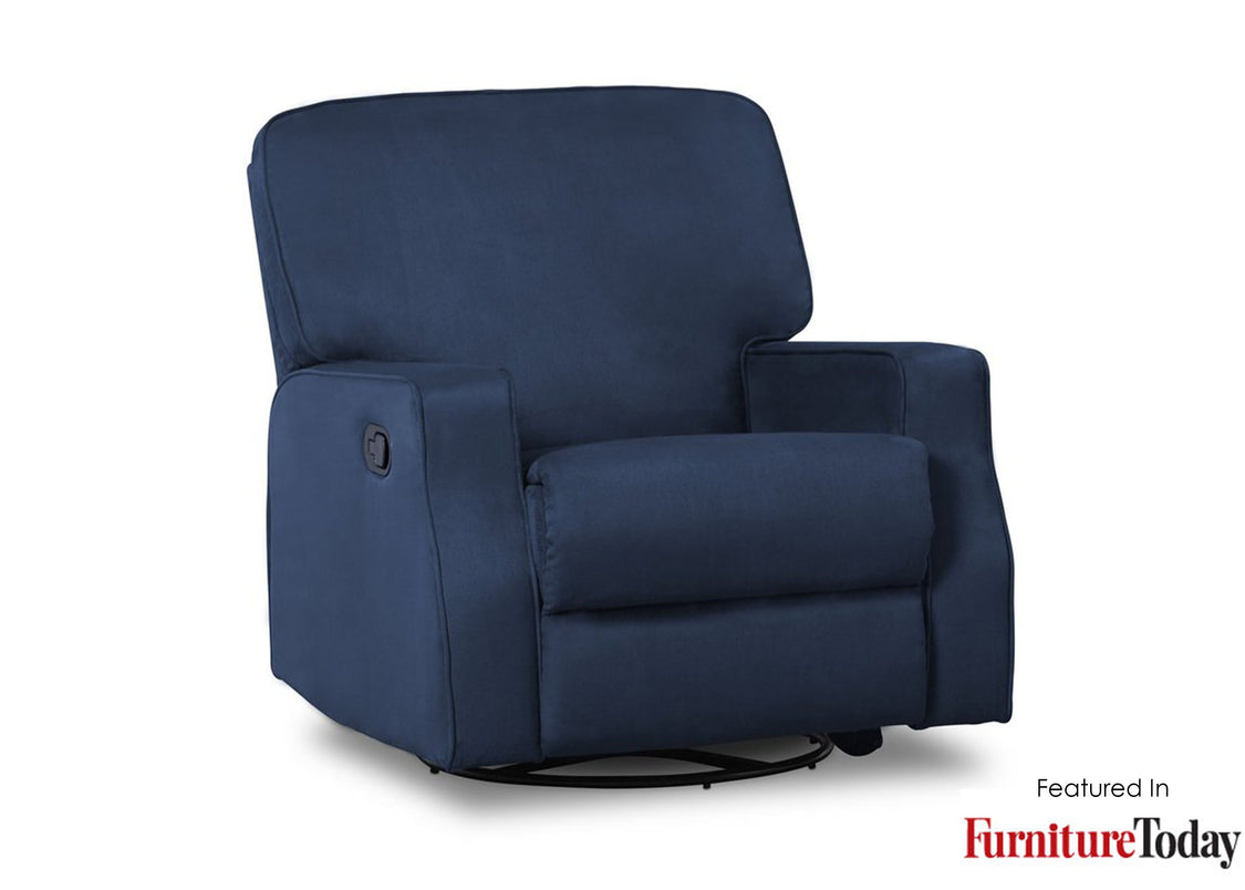 Delta Children Navy (467) Charlie Nursery Recliner Swivel Glider Chair W2520210C, With Seal, b5b