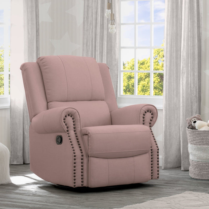 Blush (636) 1-Dexter Nursery Recliner Swivel Glider Chair