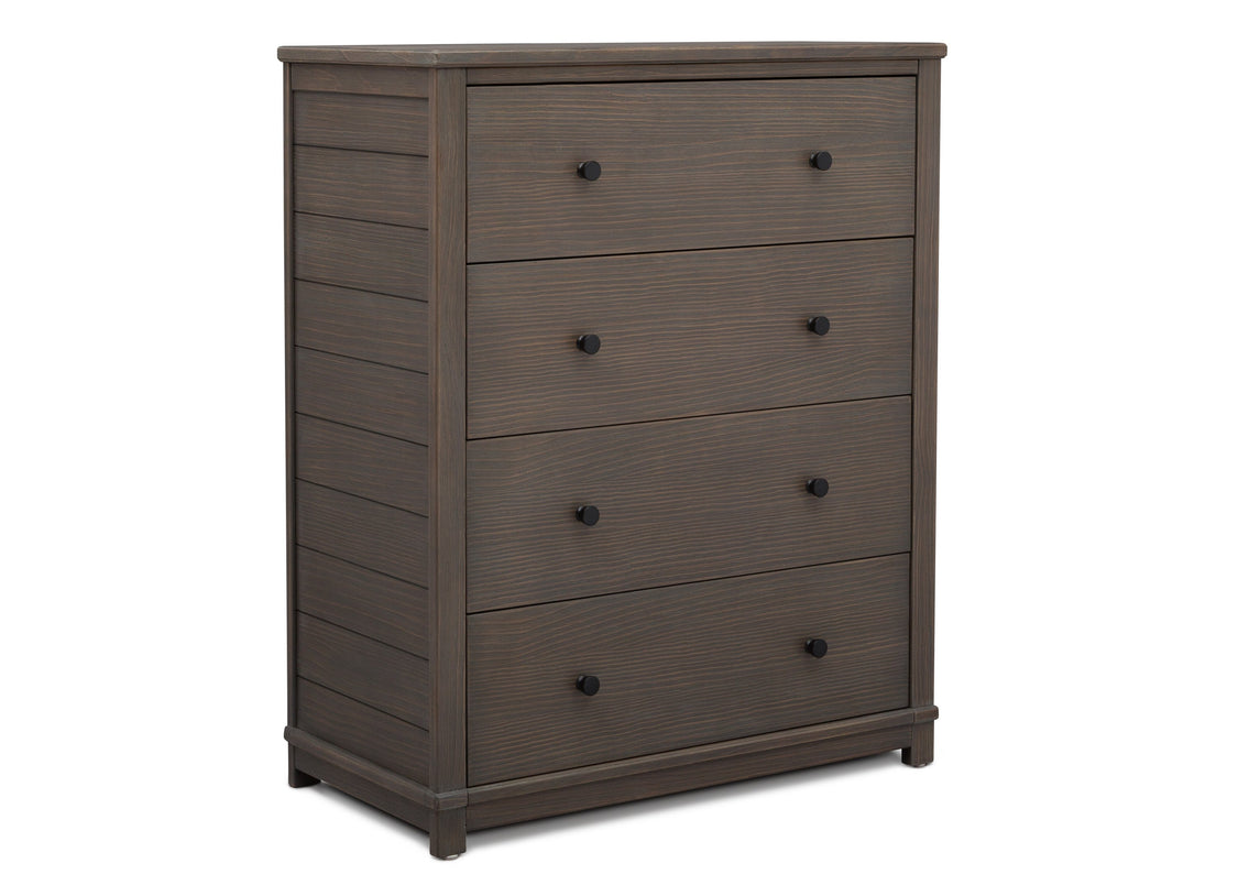 Simmons Kids Rustic Grey (084) Monterey 4 Drawer Chest, Right Silo View